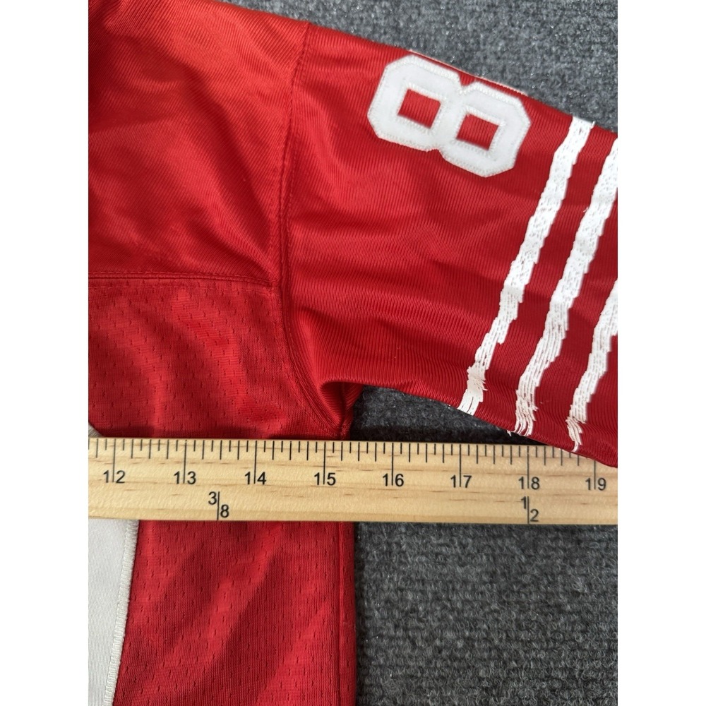 Reebok NFL Vintage San Fransisco 49ers Boys Jersey Jerry Rice Size Small 8 Red - Picture 14 of 16